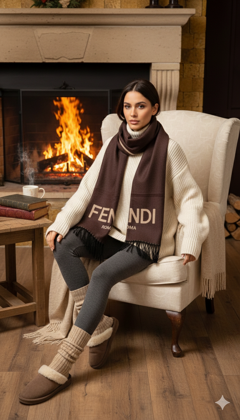 FND1 cashmere scarf
