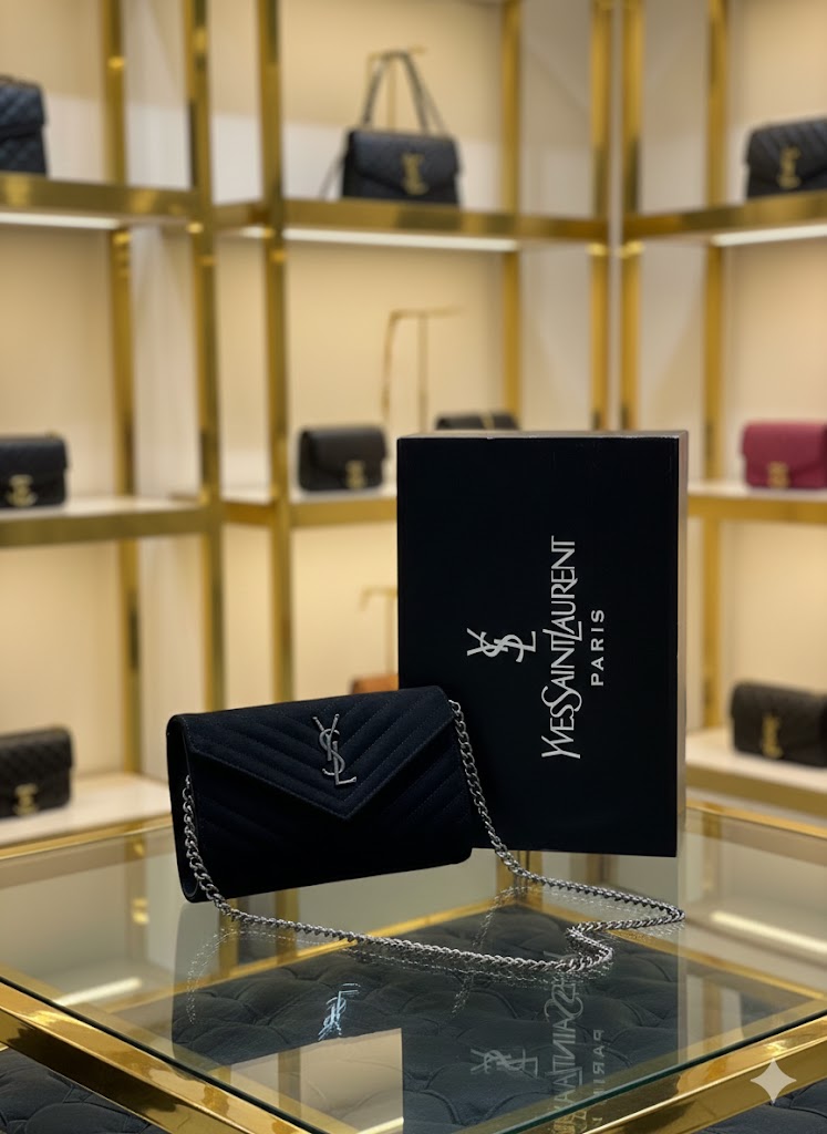 Quilted Shoulder Bag Süet