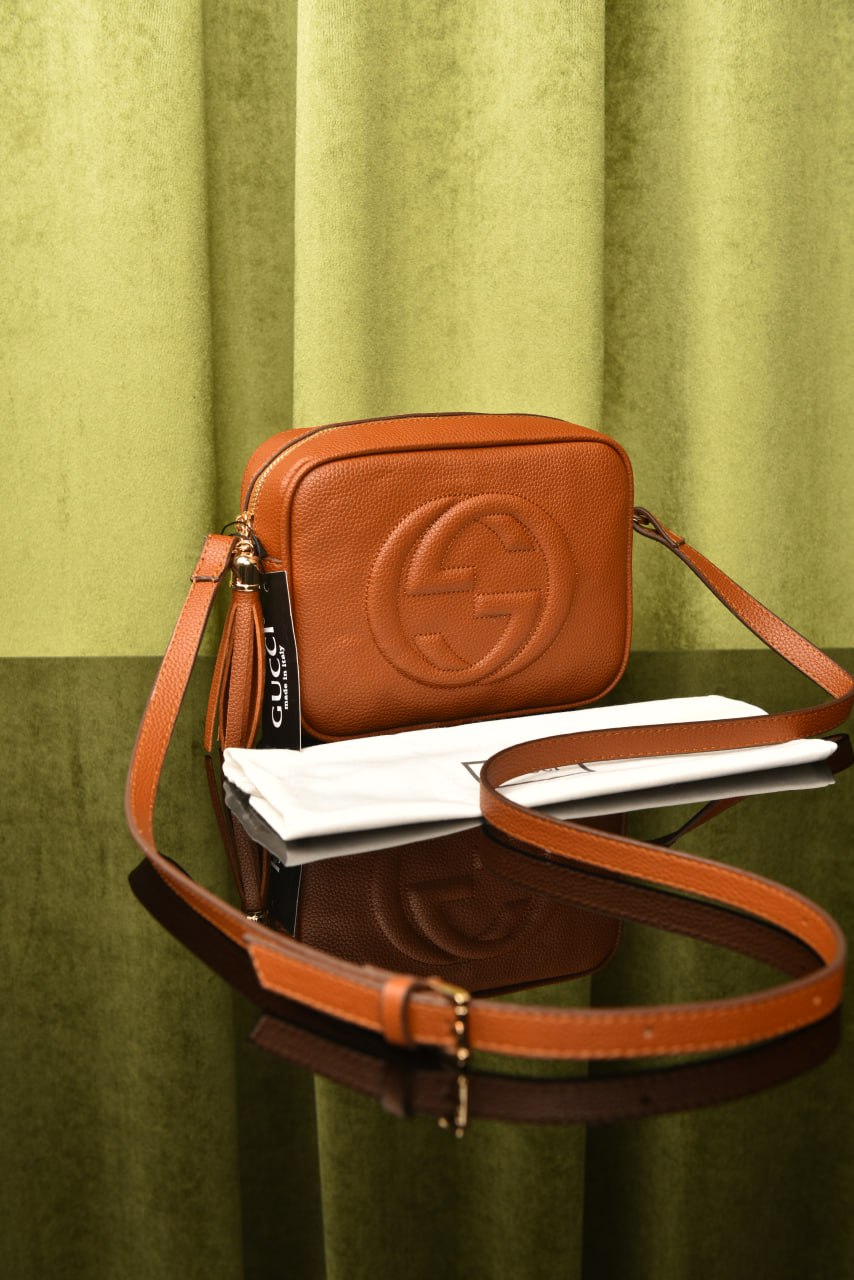 Soho Small Leather Discobag