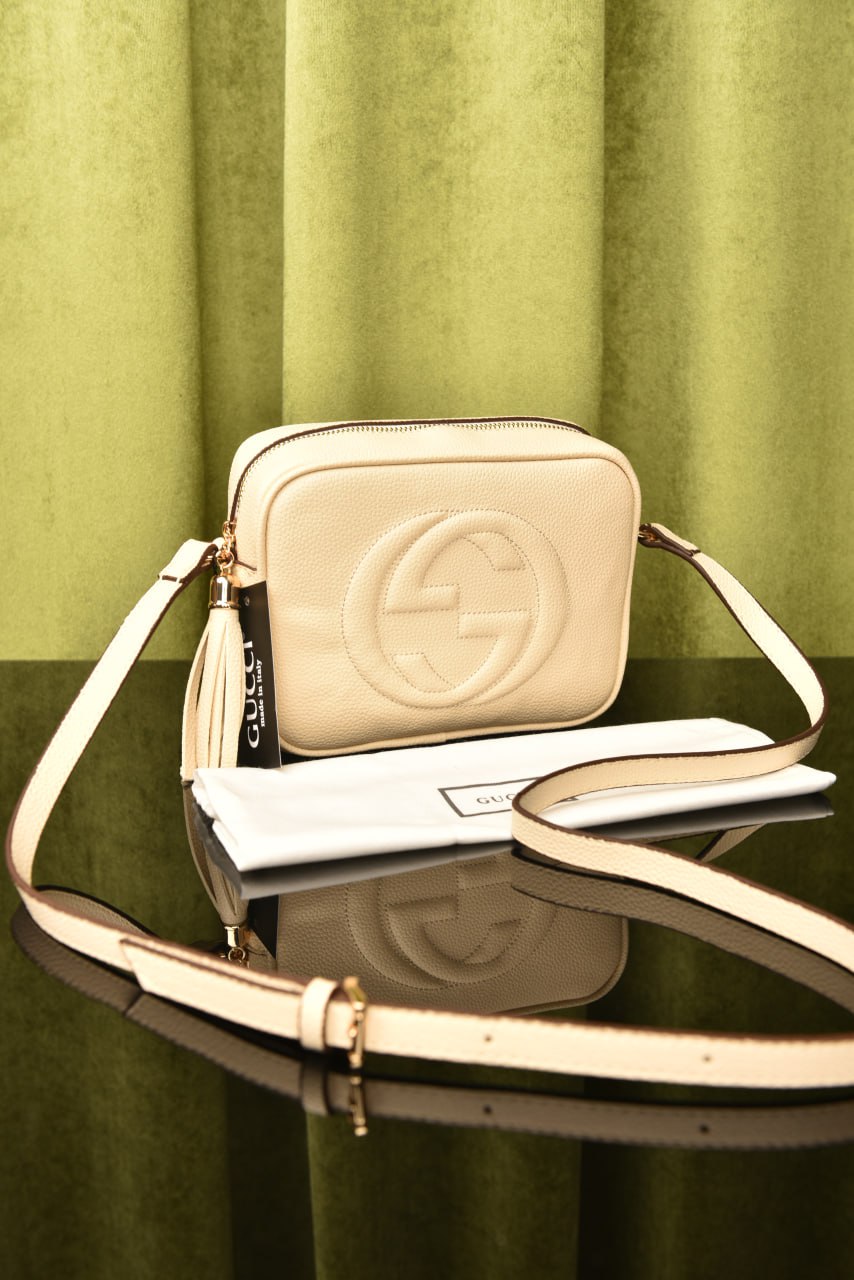 Soho Small Leather Discobag