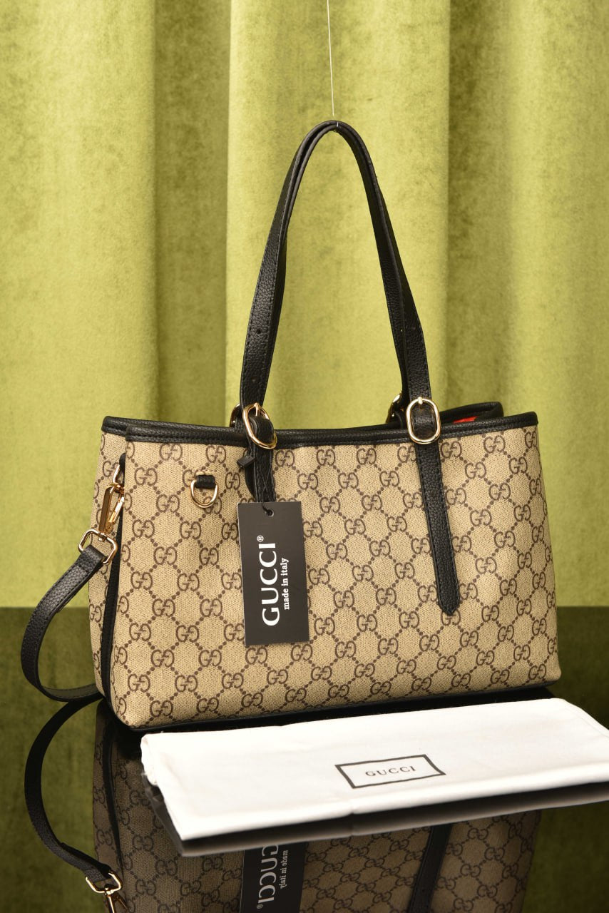 GG Emblem Small Tote Bag