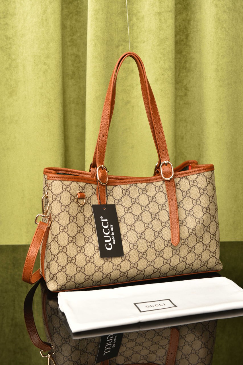 GG Emblem Small Tote Bag