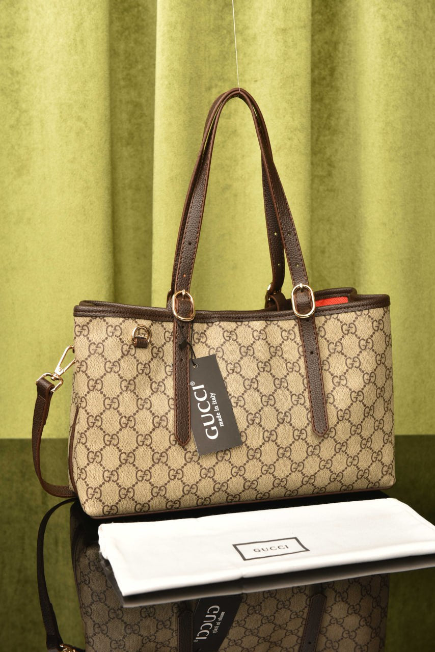 GG Emblem Small Tote Bag