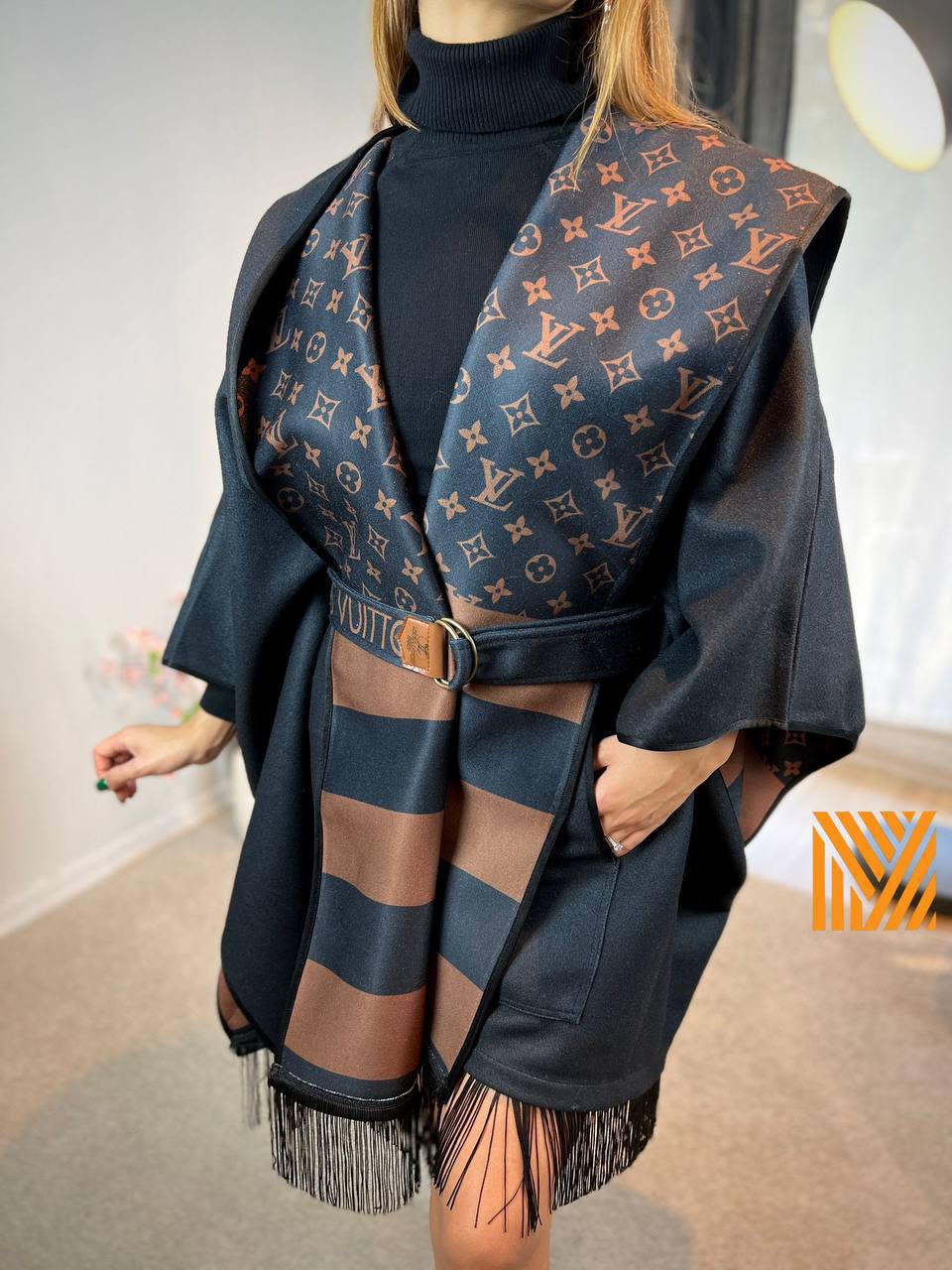 L.V.  Wool wrap Coat