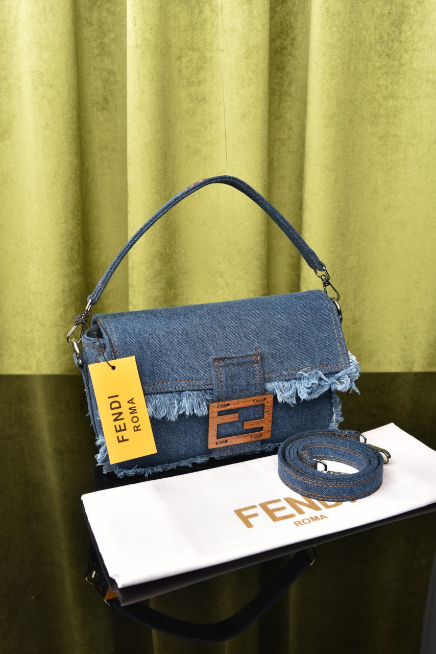 Baguette Bag in Denim