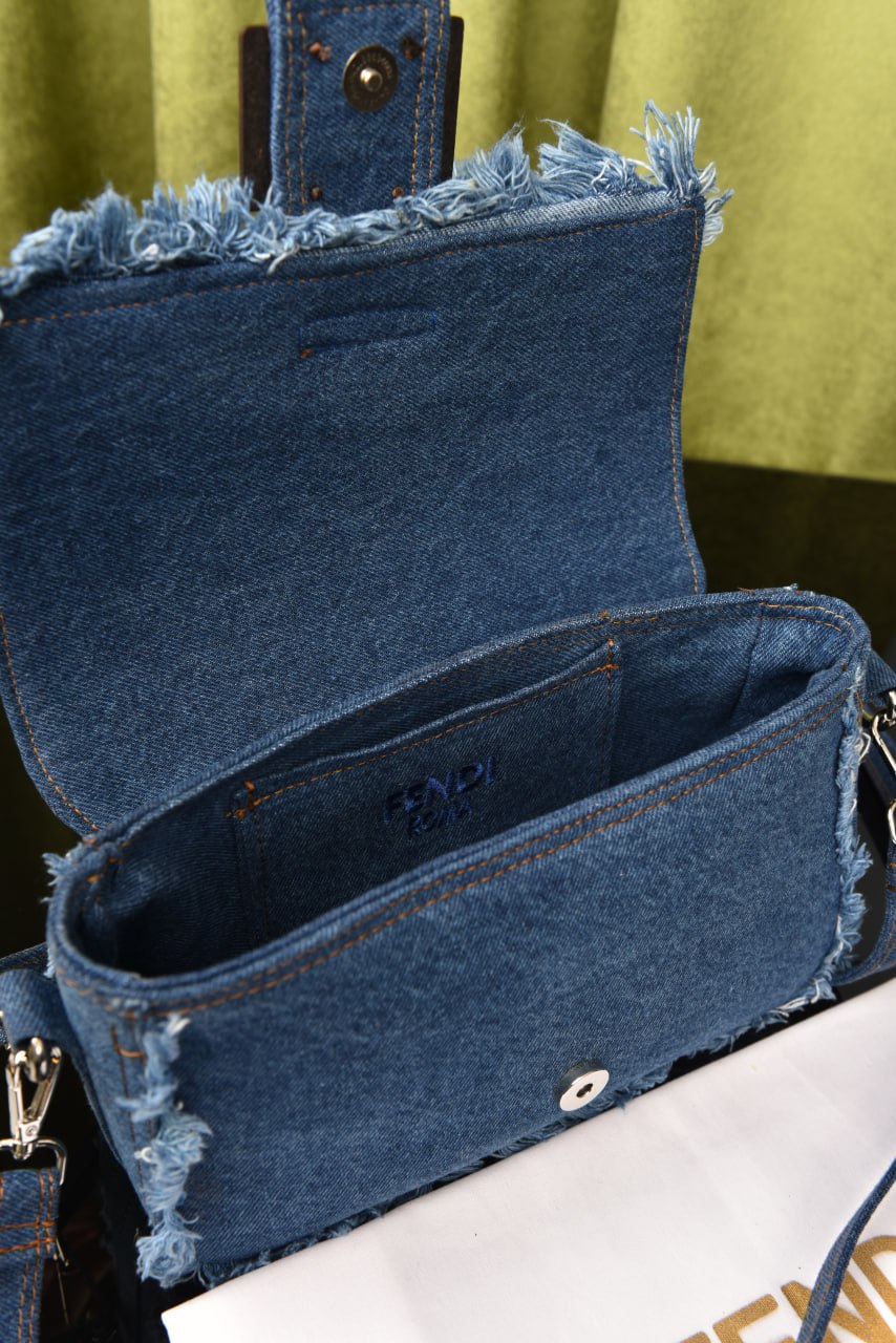 Baguette Bag in Denim