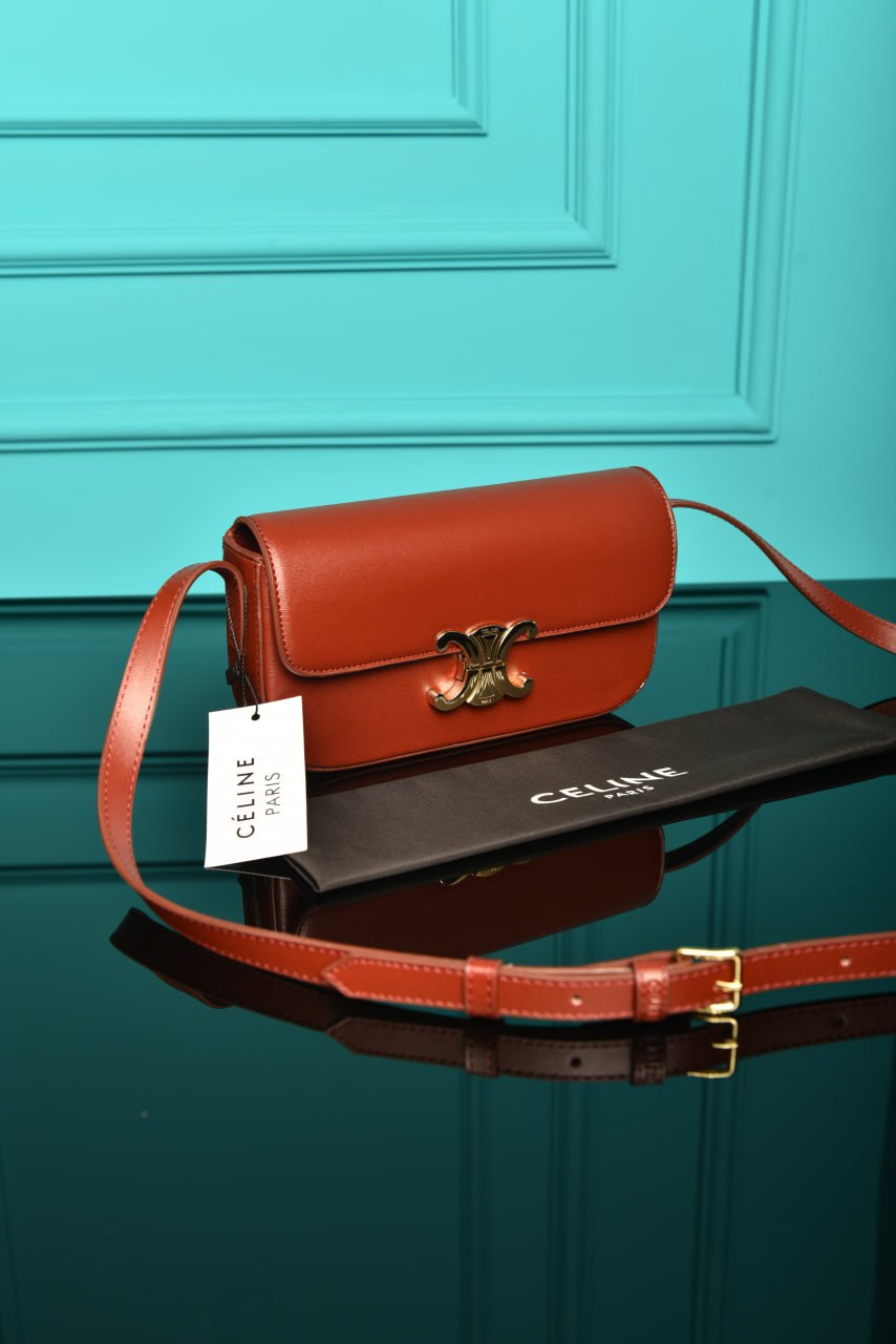 Triomphe Shoulder Bag In Shiny