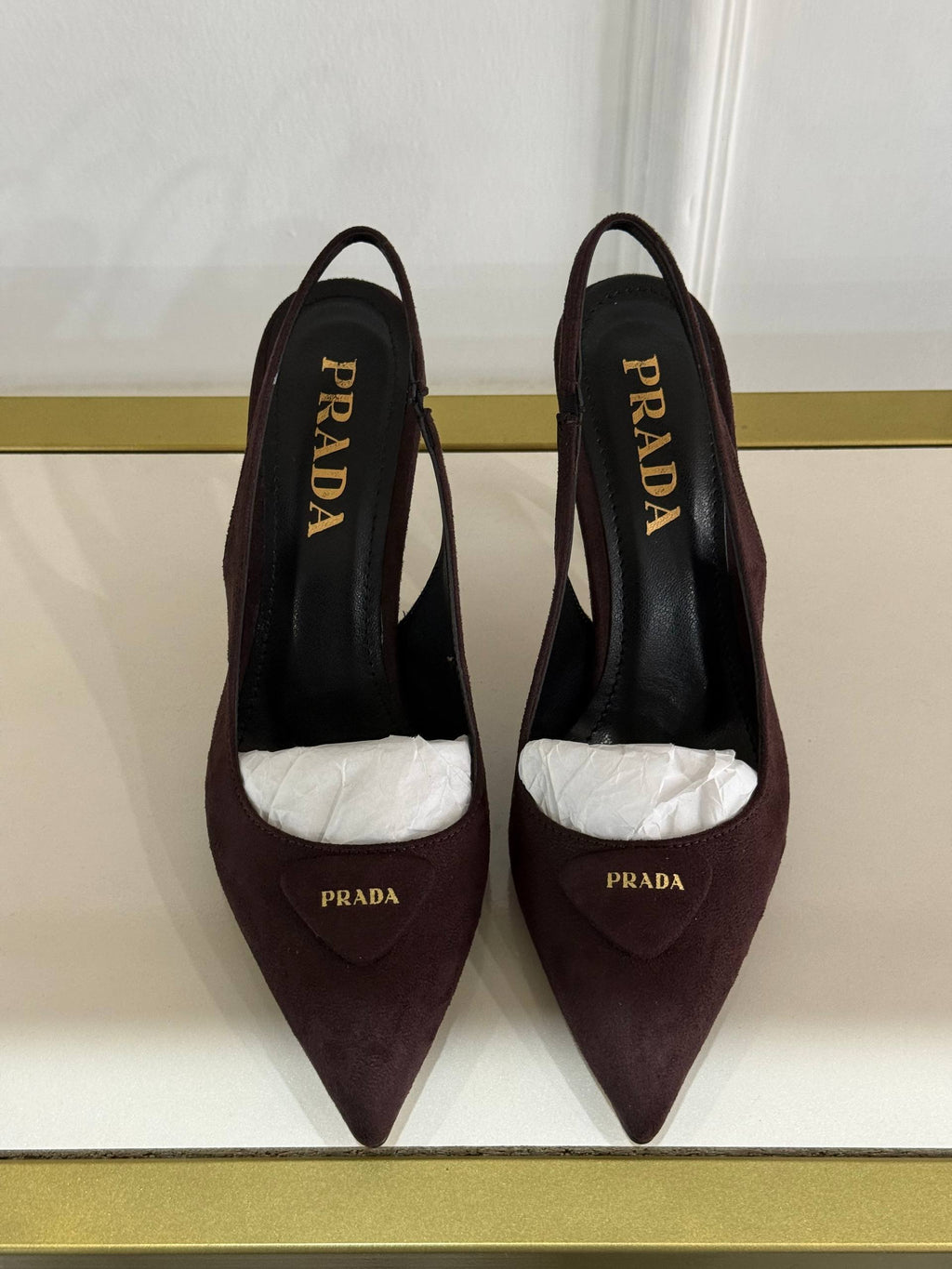 SUEDE SLINGBACK PUMPS