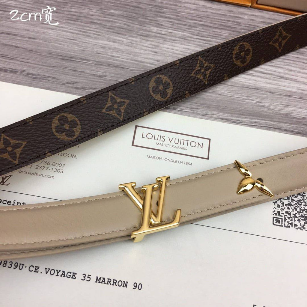 L.V. Leather Belt