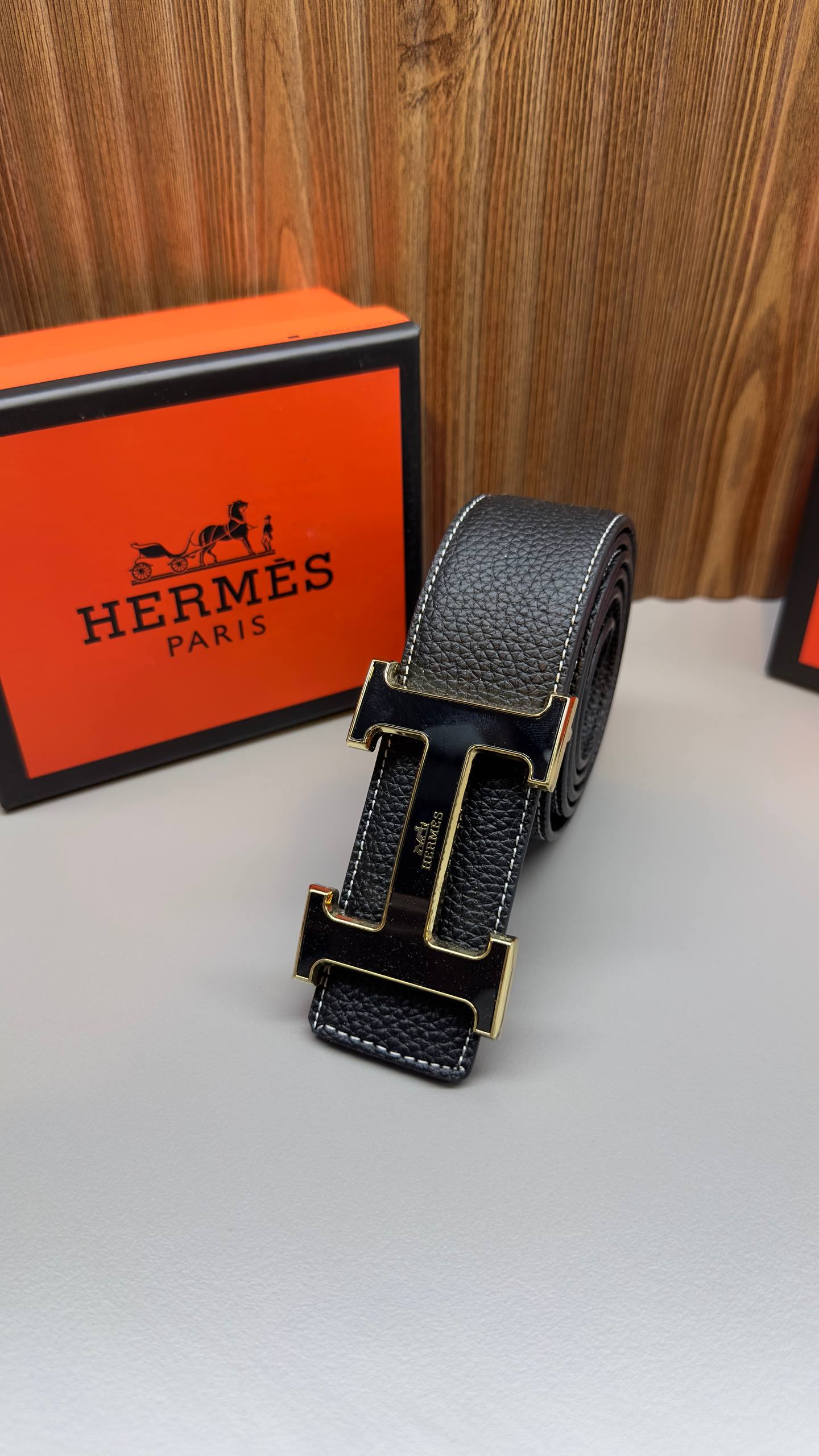 HRM Leather Belt - Black