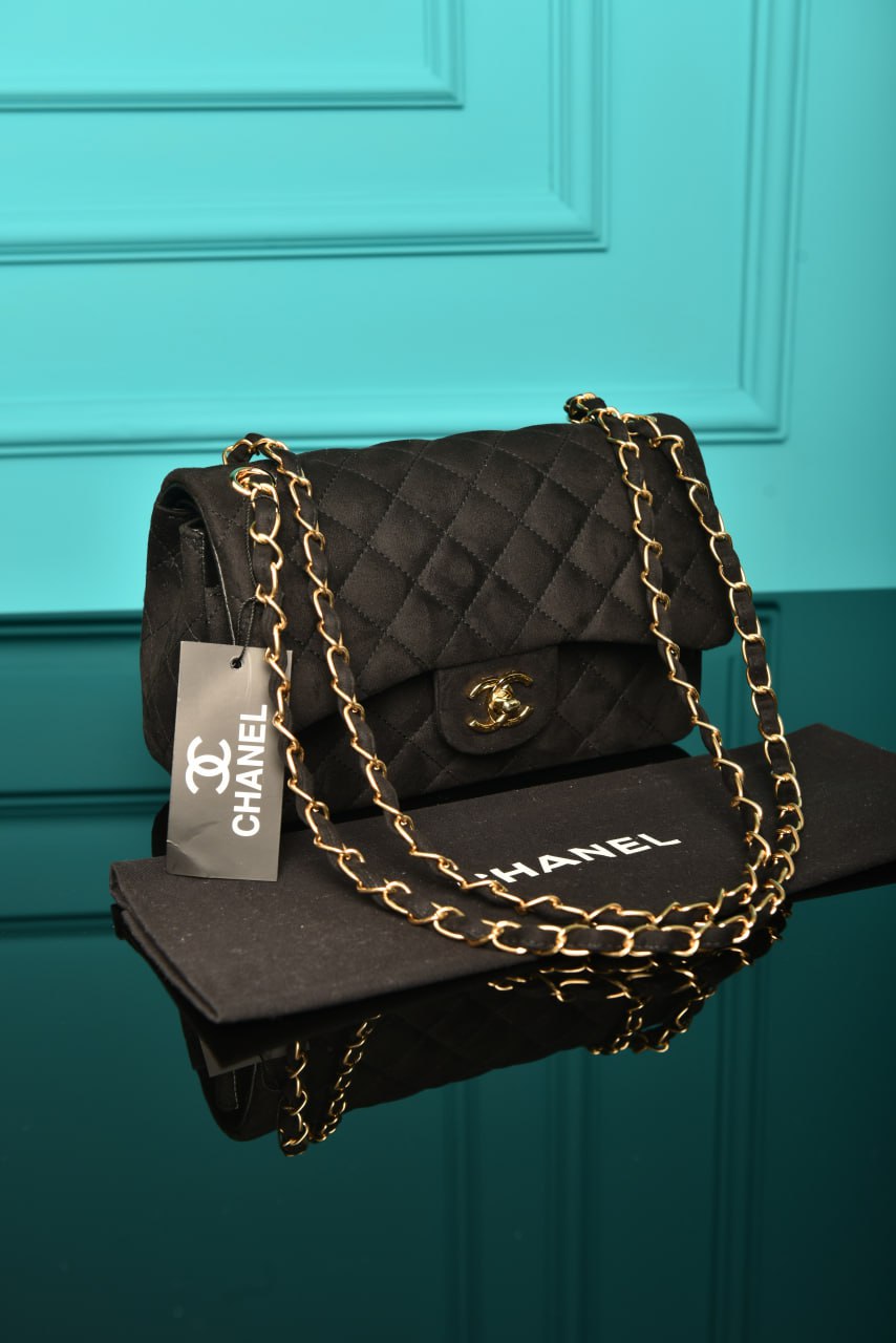 2.55 Double Flap Bag in Suede