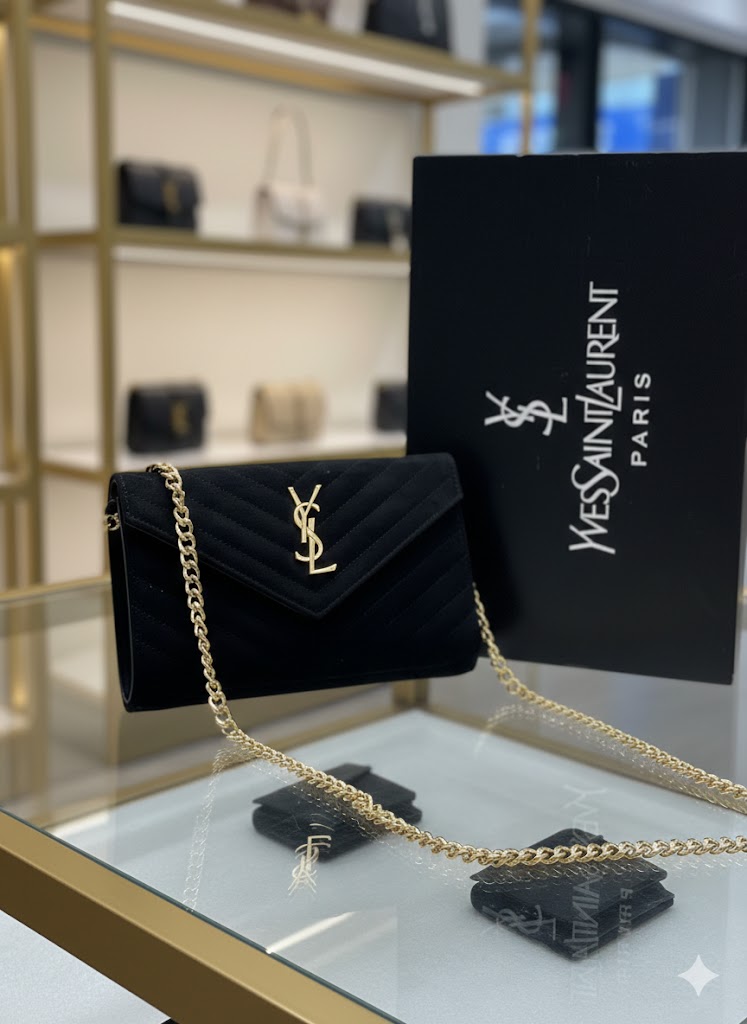 Quilted Shoulder Bag Süet