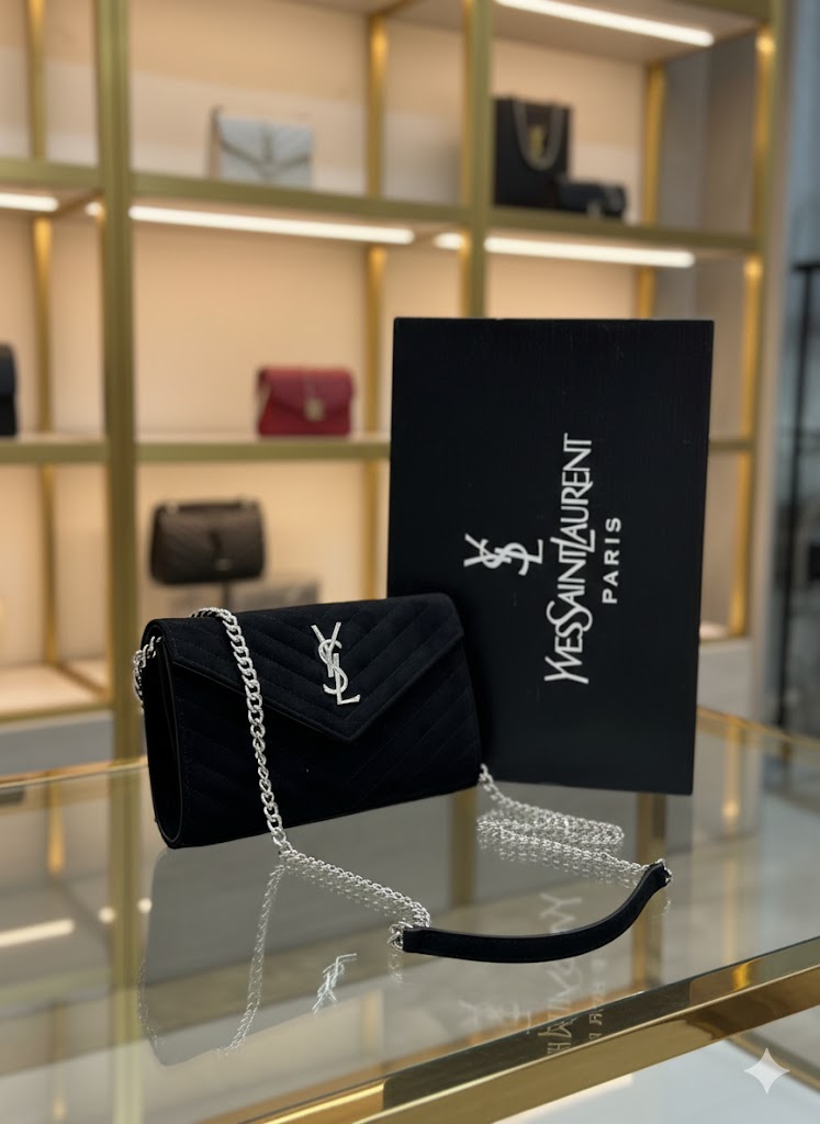 Quilted Shoulder Bag Süet